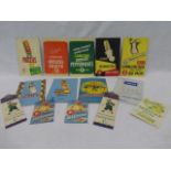 A selection of miniature advertising cards/price cards for various Trebor and other confectionary