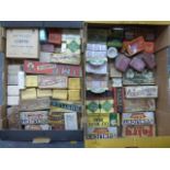 Yesterday's World Grocery Store - two boxes of early soap packaging, many with contents and a