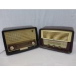 A Philips Type B3663A 1940s radio and a G Marconi radio.