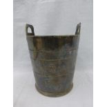 A rare GWR Hotels twin handled ice bucket (liner missing), 9" tall.