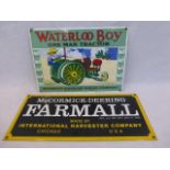 Two reproduction Tractor related enamel signs.