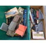 Two boxes of Triang and other 00 gauge railway items.