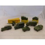 DINKY TOYS - a selection of boxed and unboxed military vehicles including Armoured Personnel