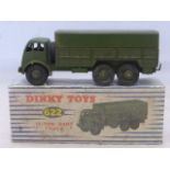 DINKY TOYS - 10-Ton Army Truck, no 622, good/very good but some minor rubbing particularly to