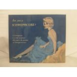 A Schweppes pictorial celluloid showcard, 14 x 11 3/4".