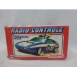 A boxed Joustra Radio Controlled Porsche 928 Police Car.