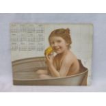 A Wright's Cold Tar Soap calendar, 14 x 11".