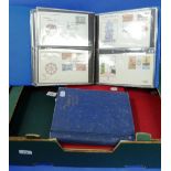 A collection of Stamps and Covers, in seven albums with Great Britain, with Seahorses, to 10/- used,