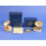 A Halcyon Days Enamel box, commemorating Richard D'Oyly Carte, in original box with certificate,