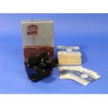 Sawyer's View-Master Stereoscope; circa 1948, black bakelite viewer, boxed, together with forty