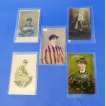 Jockeys; 35 cards, 1906 and later, real photo and printed, some postally used, many 'Famous