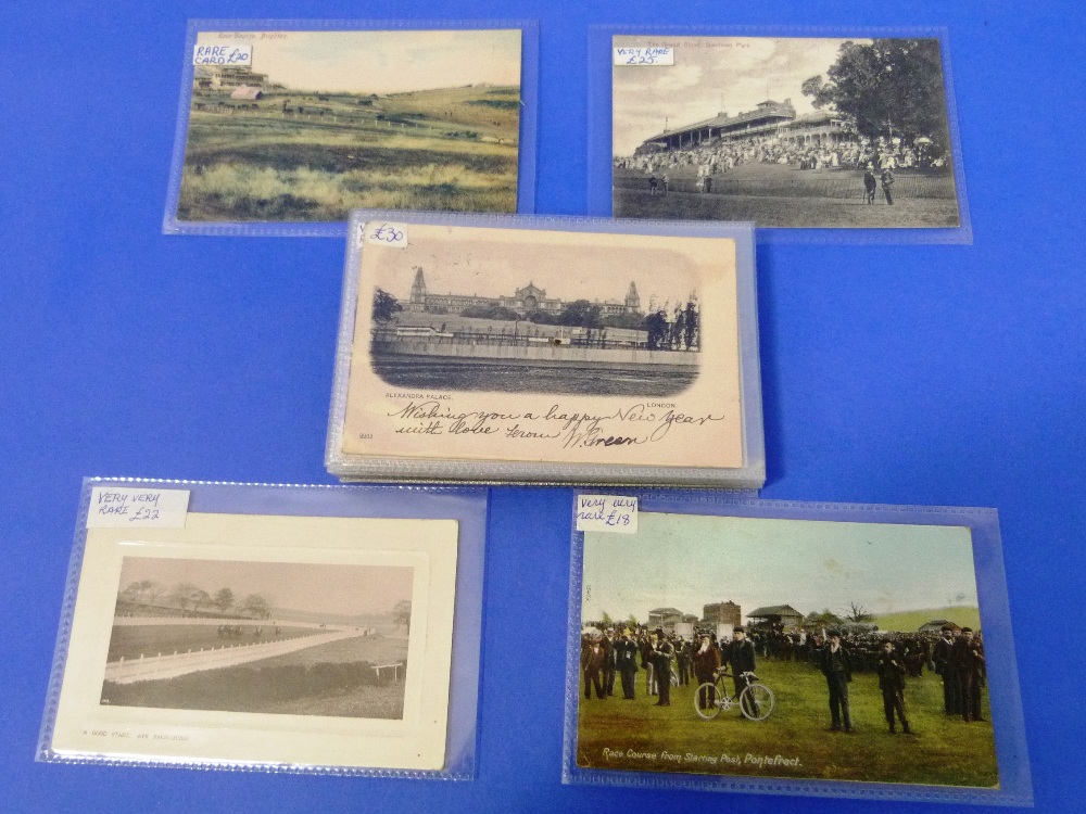 Various Race Courses and Closed Race Courses; 30 cards, 1904 and later, real photo and printed, some