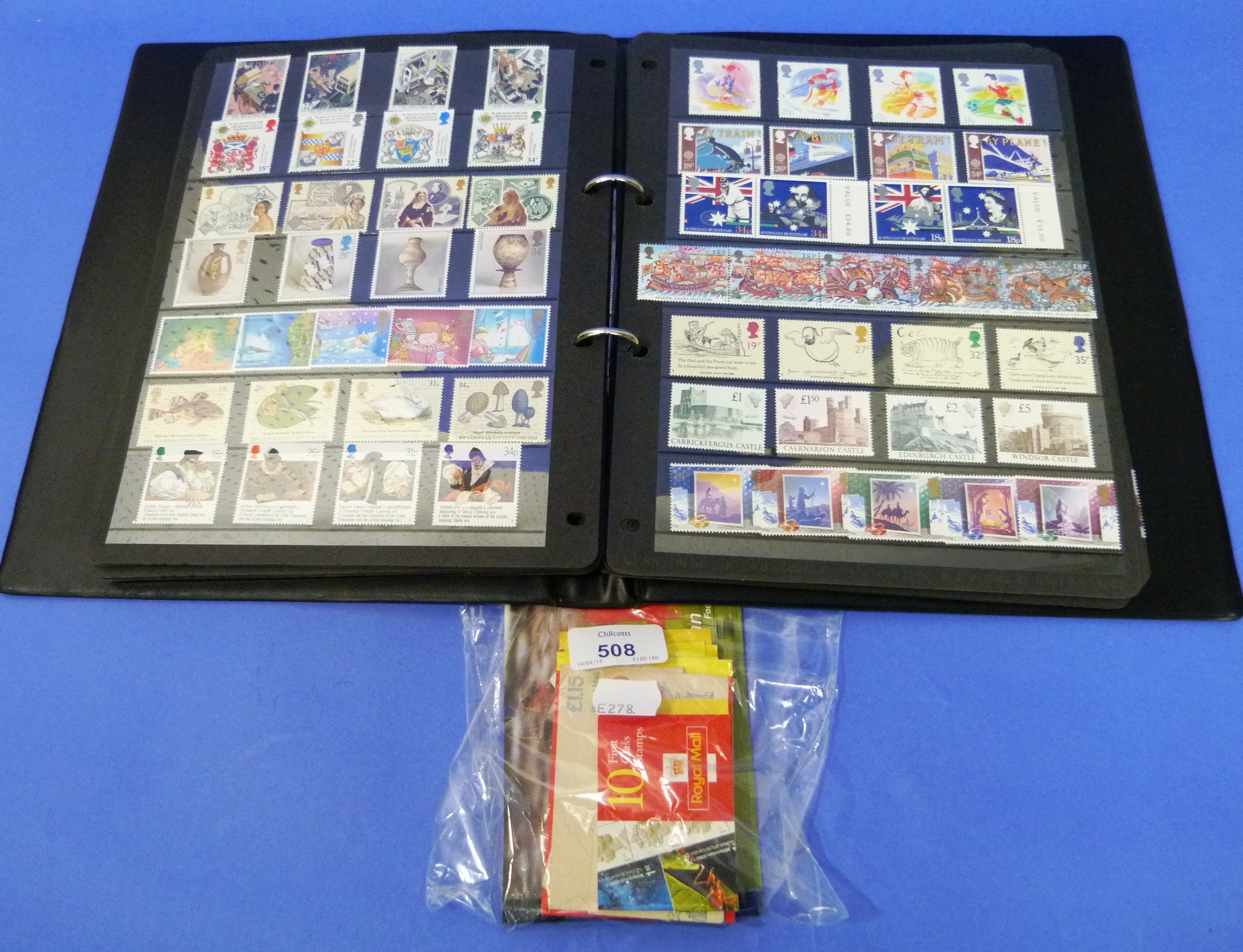 A Collection of Mint Great Britain, in a stockbinder, together with a few booklets (a lot)