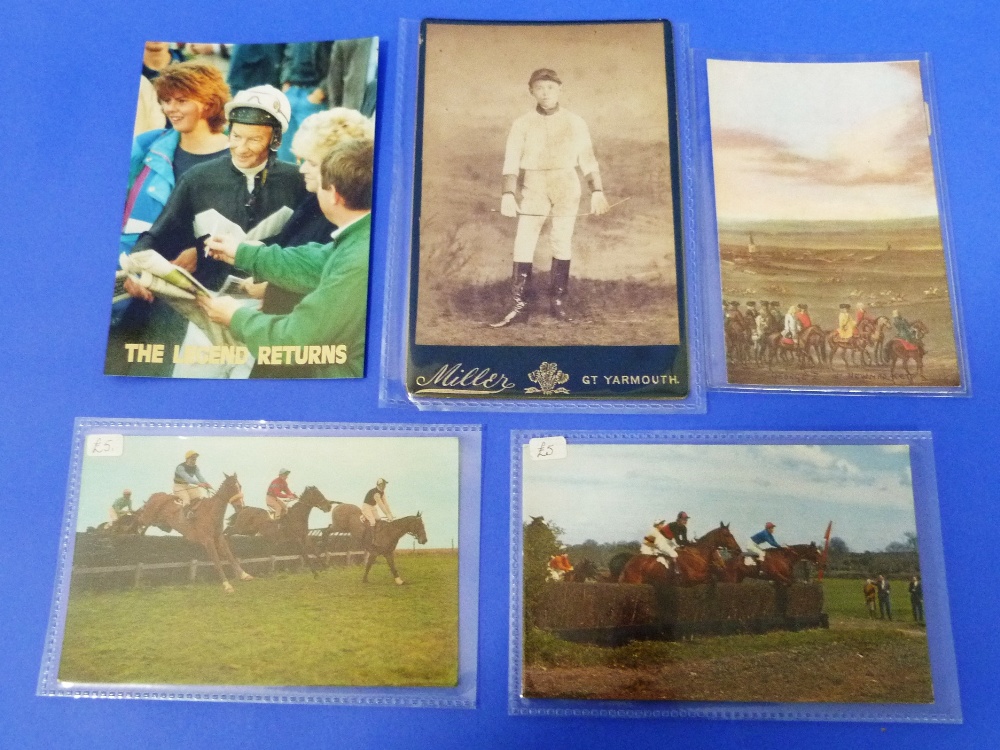 Horse Racing and other horse related Pastimes; a collection of postcards, Nostalgia cards, cigarette