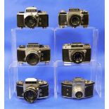 Ihagee 'Exakta' Cameras; a good collection of seventeen various models, including Varex IIa, Varex