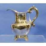 A Victorian silver Cream Jug, by Richard Pearce & George Burrows, hallmarked London, 1843, of