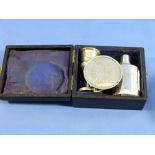 A George IV silver travelling Communion Set, by Charles Rawlings, hallmarked London, 1823,