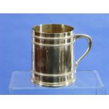 An Edwardian silver Beer Mug, by James Wakely & Frank Clarke Wheeler, hallmarked London, 1904, of