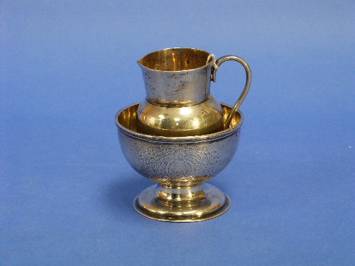 A Victorian Scottish silver Bowl, by David Crichton Rait, hallmarked Glasgow, 1864, of small