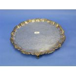 A George VI silver Salver, by James Dixon & Sons Ltd, hallmarked Sheffield, 1938, of large size with