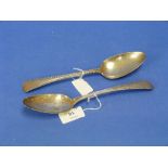 A pair of George III silver Table Spoons, by George Smith & Thomas Hayter, hallmarked London,