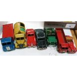 Dinky Toys; thirty playworn model vehicles, including No.504 Foden 14-ton Tanker, red cab and