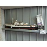 A remote controlled Boat, "The Calypso", 36in (91.5cm) long. THIS LOT WILL BE SOLD ON FRIDAY 11TH