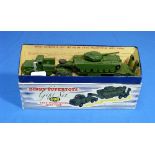 Dinky Gift Set No.698 Tank Transporter with Tank, in striped Supertoys box. THIS LOT WILL BE SOLD ON