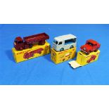 Dinky No.255 Mersey Tunnel Police Van, red, boxed, box lacks end flap, together with two other Dinky