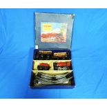 Hornby Train M 0 Passenger Set, '0' gauge, tinplate, clockwork, comprising 0-4-0 locomotive and