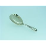 A George III silver Caddy Spoon, by Richard Crossley, hallmarked London, 1793, the handle with