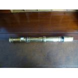 A 1917 Sighting Telescope No.4 Mark III, brass, by Stanley, London, 17½in (44.5cm) long. THIS LOT