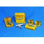 Dinky Toys Aircraft; No.706 Vickers Viscount Air Liner, boxed; No.715 Bristol 173 Helicopter, boxed;