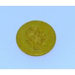 An Austrian gold 1 Ducat coin, dated 1915. THIS LOT WILL BE SOLD ON SATURDAY 12TH SEPTEMBER STARTING