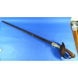A British 1908 Pattern Cavalry Troopers Sword, with scabbard. THIS LOT WILL BE SOLD ON FRIDAY 11TH