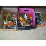 Diecast Toys; a quantity of playworn model vehicles, including Dinky, Corgi and Matchbox (a lot)