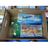 Battery Operated Hawker Siddeley Harrier GR.MK.1, boxed, and battery operated 'Racing Bicycle - real