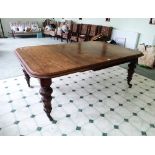 A Victorian mahogany Dining Table, with one additional leaf, 78in (198cm) long extended. Provenance: