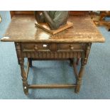 An antique oak Side Table