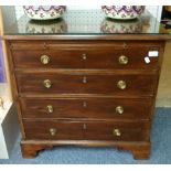 A small mahogany Chest of Drawers