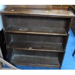 A three tier oak open Bookcase