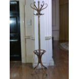 A vintage bentwood Hat & Coat Stand. Provenance: Stoodley Knowle School, Torquay.