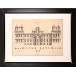 Prints and engravings, relating to Sir Winston Churchill and Blenheim Palace, including two large