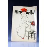 Mirabelle! complete 1985 calendar, containing twelve full colour lithographs, illustrating the
