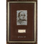A signed Daniel Webster framed print.
