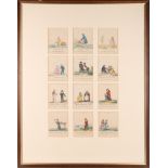 Marmaduke's Multiplies, a set of hand coloured early 19th Century engravings for nursery children,