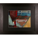 Ottes (20th Century, Belgian), oil on board, abstract study based on travels, signed lower right, 52