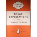 'Great Expectations', a large canvas printed reproduction of the cover of the Penguin Books, 90 x