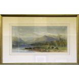 Two 19th Century framed watercolours, one by Cornelius Pearson, lake Windermere, the other by