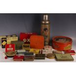 A collection of tin boxes, to include a sweet tin, oxo, cigarettes, etc.